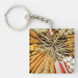 streetfood from a asian market key ring