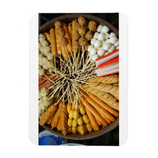 streetfood from a asian market magnet