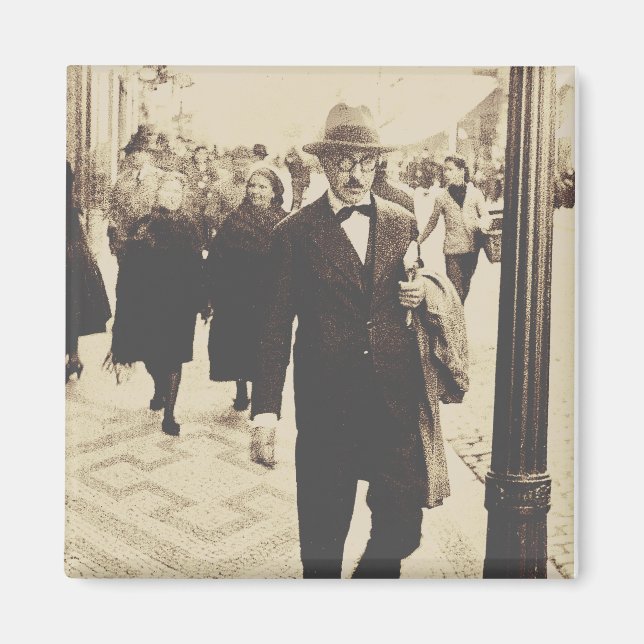Streets in Lisbon (Fernando Pessoa) Magnet (Front)