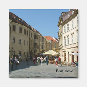 Streets of Bratislava - Slovakia Magnet
