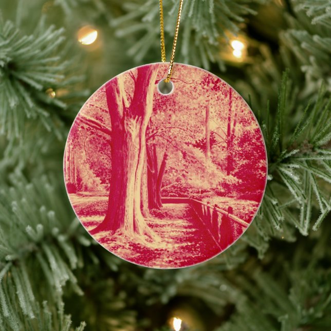 Streets of Gold (Red) - Ceramic Ornament (Tree)