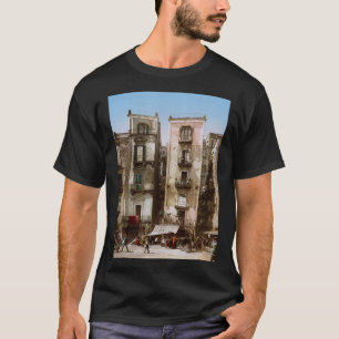 Streets of Naples, Italy around 1900 T-Shirt