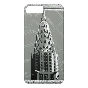 Streets of New York with Empire State Building iPhone 8 Plus/7 Plus Case