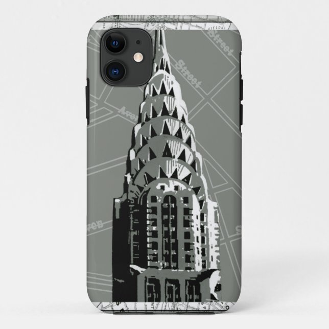Streets of New York with Empire State Building Case-Mate iPhone Case (Back)
