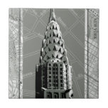 Streets of New York with Empire State Building Ceramic Tile<br><div class="desc">Have you been to New York? Then you'll love this print of the streets of the city with an inset of the Empire State Building. Buy this piece and bring yourself a little closer to the Big Apple!</div>