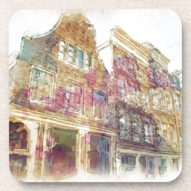 Streets of Old Amsterdam Coaster (Front)