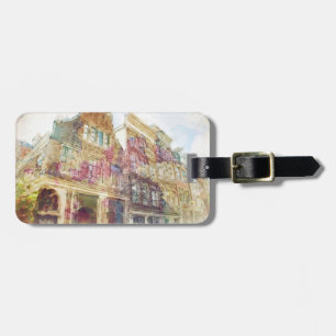 Streets of Old Amsterdam Luggage Tag