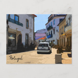 Streets of Portugal Holiday Postcard