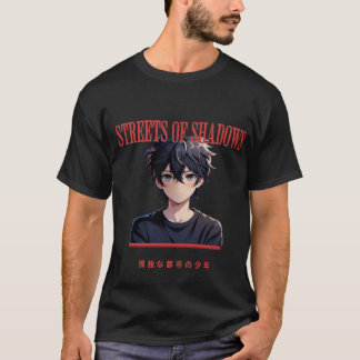 Streets of Shadows – Tokyo Boy Urban Grit Anime Te T-Shirt