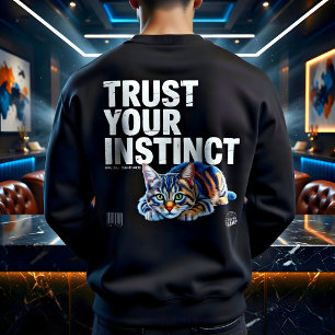 Streetwear Cat Lover Instinct Gift Sweatshirt