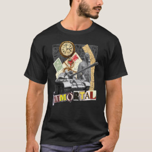 Streetwear Immortal Vintage Collage Colourful Urba T-Shirt
