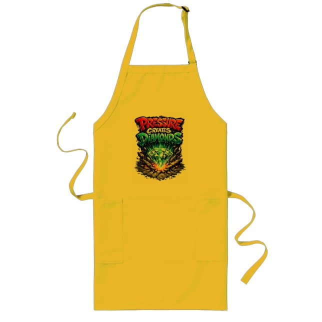 Streetwear Motivation Graphic Long Apron (Front)
