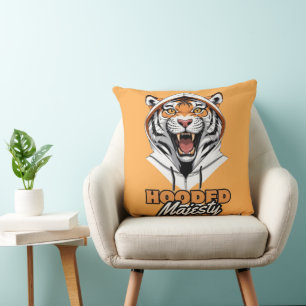 Streetwise Stripes Cool Tiger Art Cushion