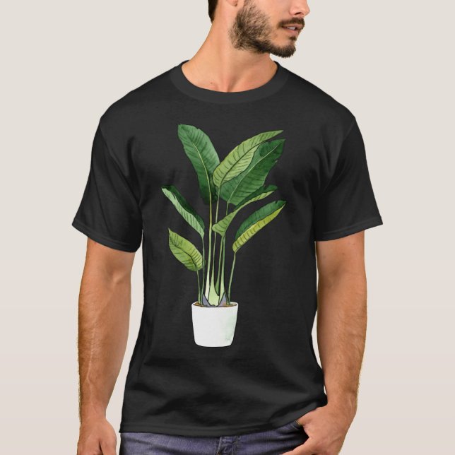 Strelitzia Bird Reginae Paradise Crane House Plant T-Shirt (Front)