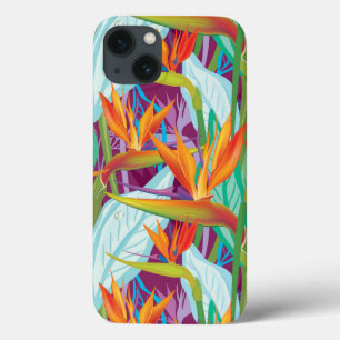 Strelitzia Pattern iPhone 13 Case