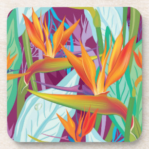 Strelitzia Pattern Coaster