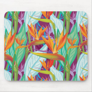 Strelitzia Pattern Mouse Pad