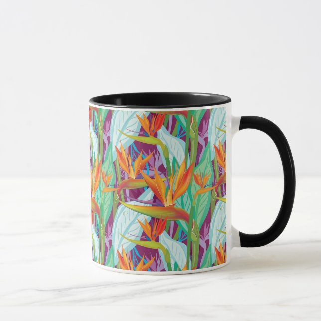 Strelitzia Pattern Mug (Right)