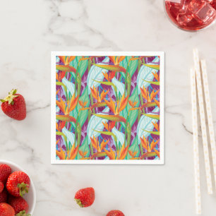 Strelitzia Pattern Napkin