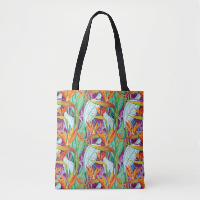 Strelitzia Pattern Tote Bag (Front)