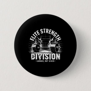 Strenght Division Deadlift Club Gym Weightlifting 6 Cm Round Badge