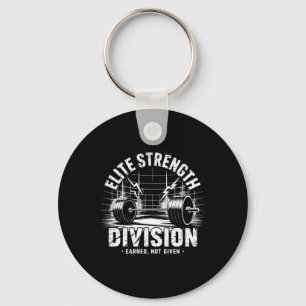 Strenght Division Deadlift Club Gym Weightlifting  Key Ring