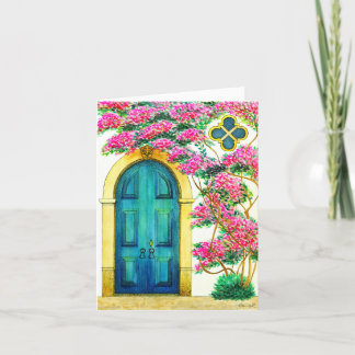 Strength and Beauty - Antique Doorway Holiday Card