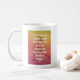 Strength and Beauty - Women's Running Workout Coffee Mug