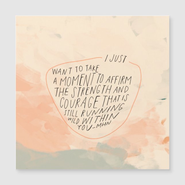 Strength and Courage Encouraging Quote for Friend (Front)