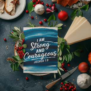 Strength and Courage in Christ Affirmation Card
