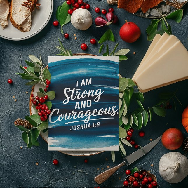 Strength and Courage in Christ Affirmation Card (Creator Uploaded)