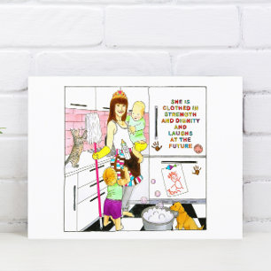 Strength and Dignity Mothers Day Inspirational Postcard
