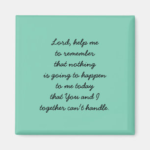STRENGTH AND INSPIRATION PRAYER MAGNET