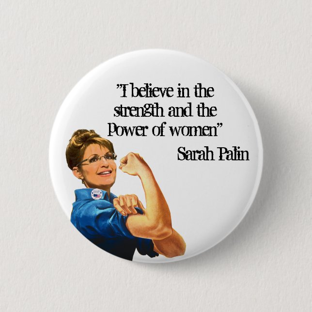 Strength and Power of Women Button (Front)