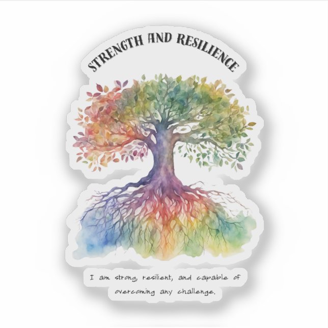 Strength and Resilience Positive Affirmation  (Front)