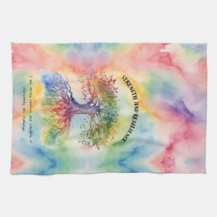 Strength and Resilience Positive Affirmation Tea Towel