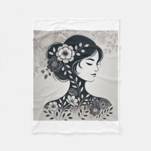 Strength Art Sticker Fleece Blanket