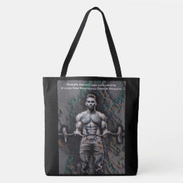 Strength comes from perseverance Tote Bag