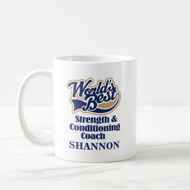 Strength & Conditioning Coach Personalised Mug (Left)