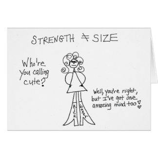 Strength Crazyhair Card - Colour it Yourself