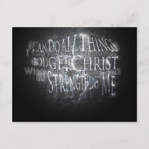 Strength custom postcard