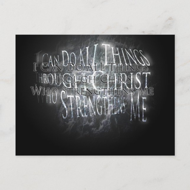 Strength custom postcard (Front)