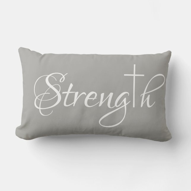 Strength / Faith two-sided pillow (Front)
