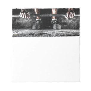 Strength Fitness Weightlifting Barbell Gym Notepad