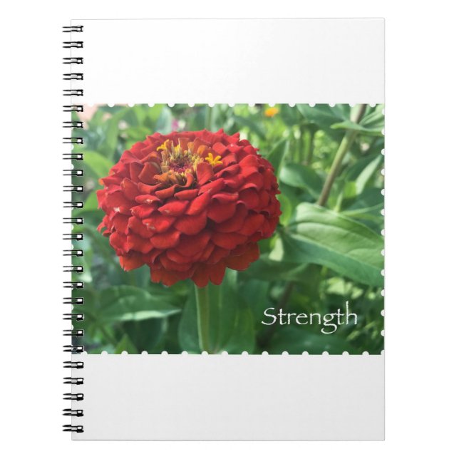 Strength Flower Art Notebook (Front)