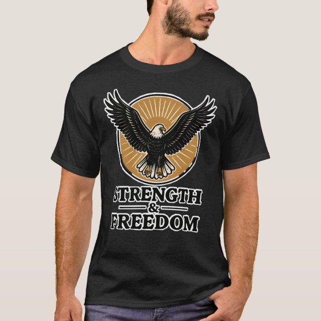 Strength & Freedom Eagle Tee (Front)