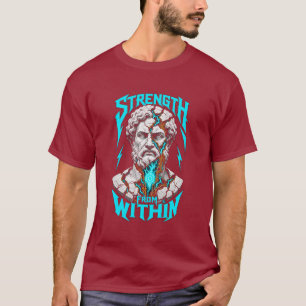 Strength From Within Ancient Bust Graphic Men's T- T-Shirt