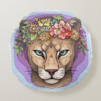 Strength, grace, ferocity Cat Pillow