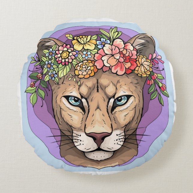 Strength, grace, ferocity Cat Pillow  (Front)