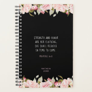 Strength & Honour Proverbs 31 Floral Bible Verse Planner